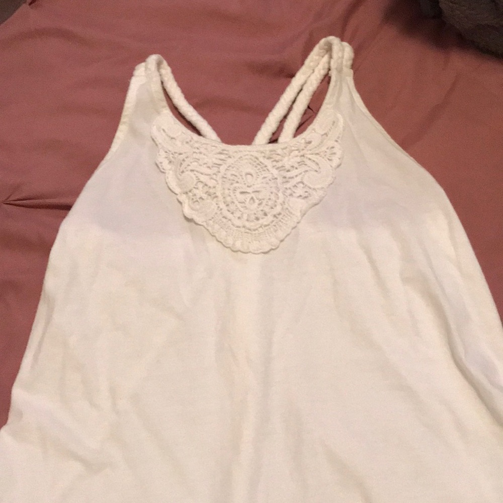 White summer shirt for girls